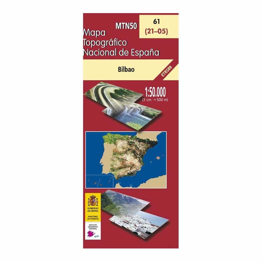 Spain map 0061: Bilbao (21-05) hiking walking topographic 1:50K
