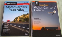 Rand McNally MOTOR CARRIERS’ ROAD ATLAS 2 Book Lot LARGE SCALE 2021-2023 Trucker