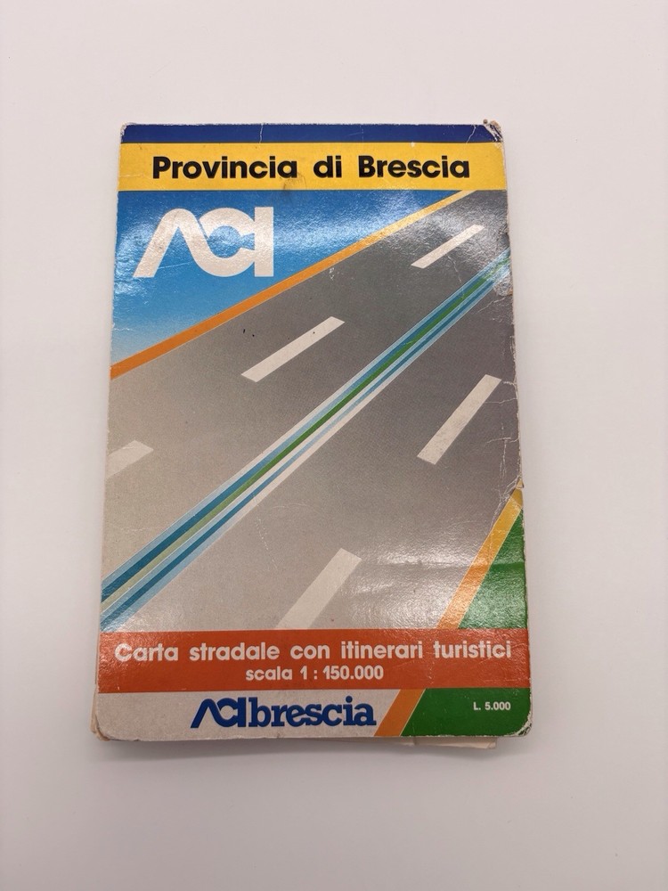 Carta stradale vintage Provincia di Brescia ACI – Scala 1:150.000