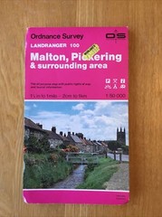 1990 Ordnance Survey Landranger Map 100 Malton And Pickering (inc Kirkbymoorside