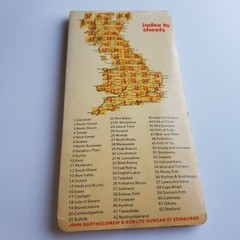 Peak District Bartholomew Ordinance Survey Map Hiking 1970s vintage British