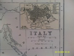 Antique Map. ITALY. c1900. VG.
