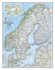 Nat Geo Maps Scandinavia Classic Map [Tubed] (Map)