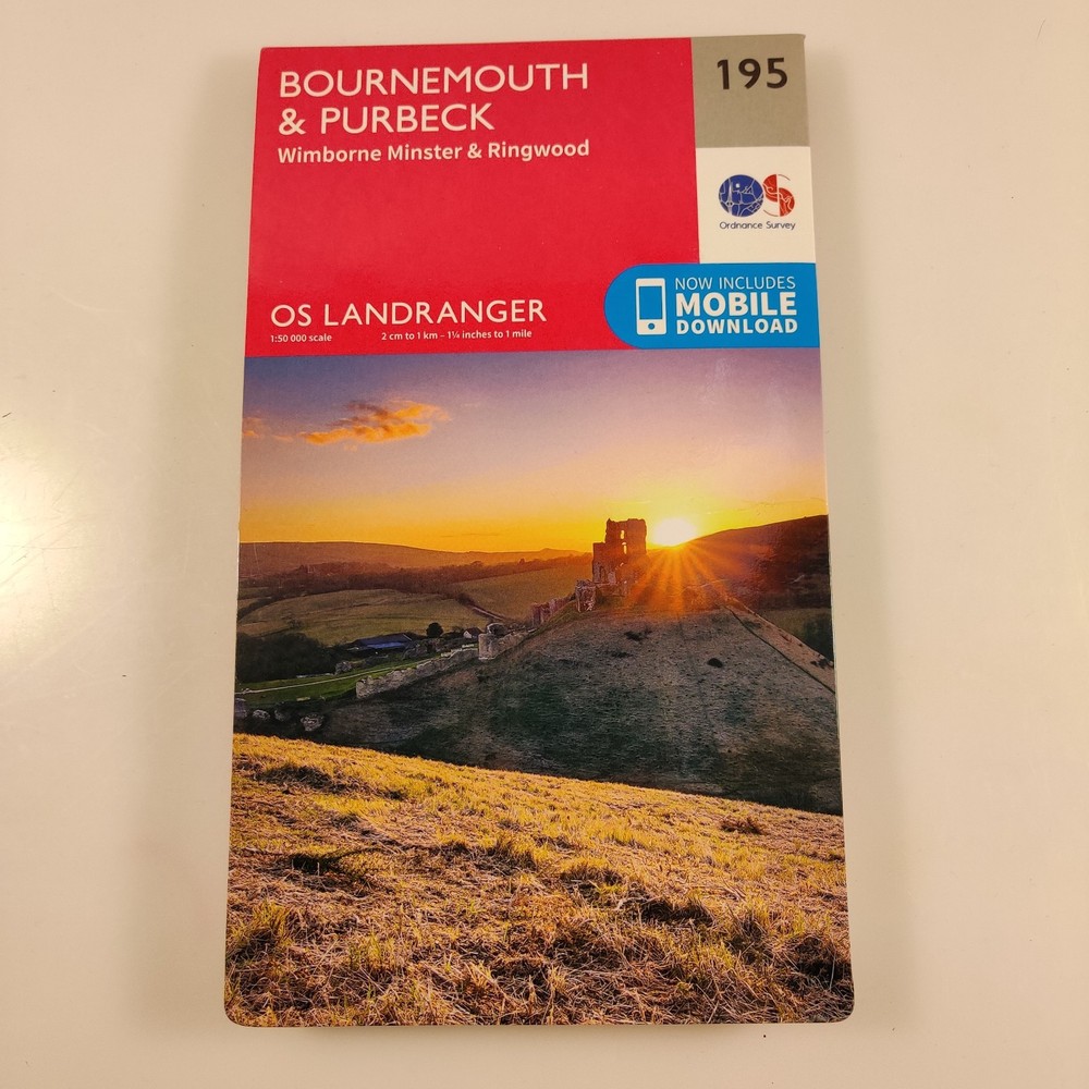 Bournemouth & Purbeck, Wimborne & Ringwood (Map) OS Landranger Map 195