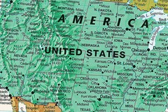 61*91.5cm 46*73.6cm World Map Flag Country City Wall Educational Office Poster