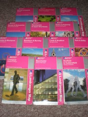 90-110 NORTH ENGLAND EAST WEST LANDRANGER OS ORDNANCE SURVEY MAPS JOB LOT SET