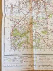 1946 Ordnance Survey One Inch Popular Edition Map 144 Cheltenham And Evesham