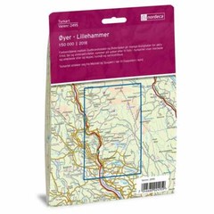 Oyer (Øyer) – Lillehammer – Nordeca Turkart Norway walking hiking map 2495