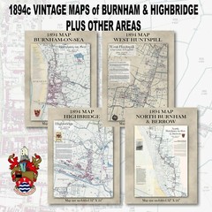Mark Village – Somerset – Full Size fold out Vintage Map c1894 – High Quality