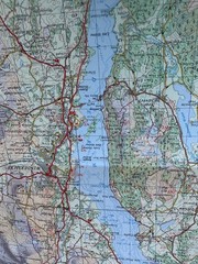 Ordnance Survey Tourist Map Lake District 1970, rare cover with Ashness Bridge