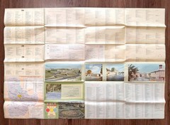 Paper Kiev Travel Map Atlas CCCP Soviet Vintage Ukrainian City Center Plan 1980s