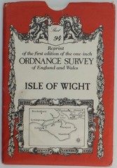 Isle of Wight Cowes Map Ordnance Survey 1″ REPRINT Sheet 94 David & Charles