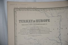 TURKEY IN EUROPE, CRETE 1877 Antique Map Print BOSPORUS, CONSTANTINOPLE