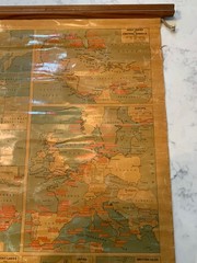 Vintage MINT condition SHELL World Wide Marine Bunker Oil Facilities Map