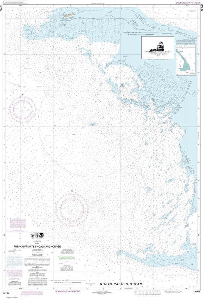 French Frigate Shoals Anchorage | Waterproof NOAA Chart 19402