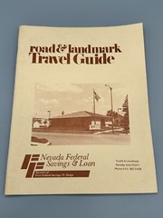 1979 Nevada Iowa Road & Landmark Travel Guide Vintage