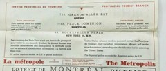 Vintage Map of La Province de Quebec 1959