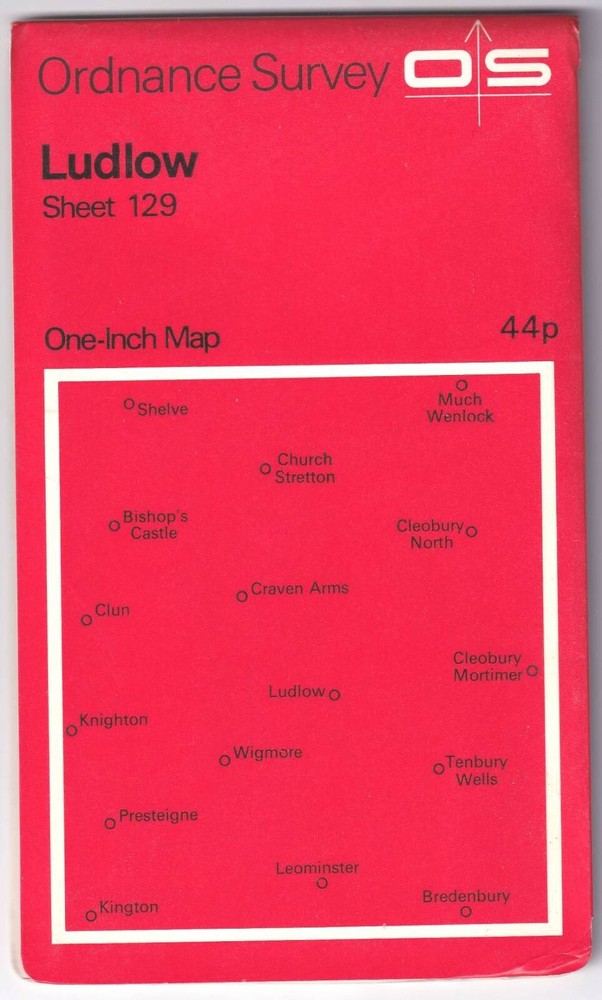 ORDNANCE SURVEY ONE INCH MAP: LUDLOW