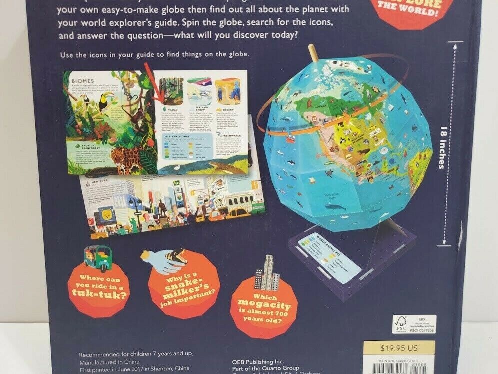 Discovery Globe: Build-Your-Own Globe Kit by Leon Gray: New
