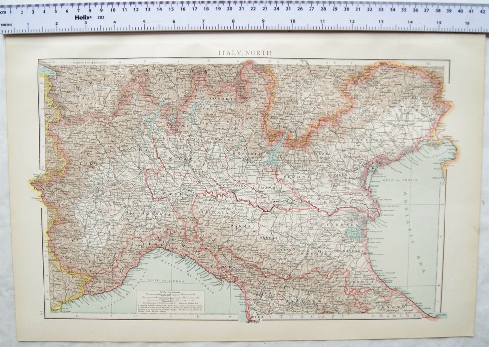 1895 The Times Plate 63 North Italy