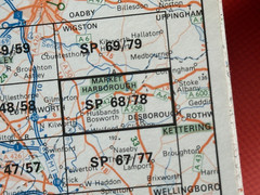OS Ordnance Survey, Pathfinder Map, Sheet SP 68/78, Market Harborough