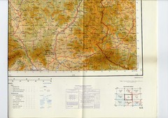 NIS Serbia Yugoslavia topographical map, War Office & Air Ministry 1959 1:500000