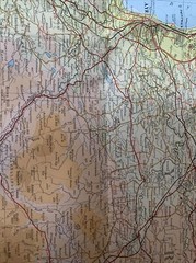 AYRSHIRE Bartholomew – Half Inch Map 1968 No 40 Kilmarnock Moniaive Girvan