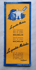 Vintage Michelin Map 1953-1954 Amsterdam Bruxelles Paris No.9 – 1:100000