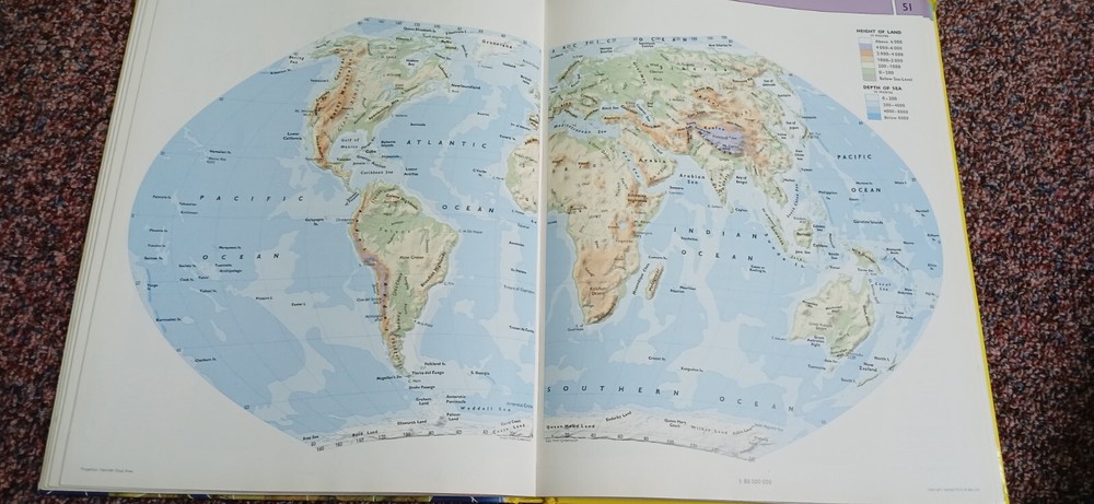 Philip’s Modern School Atlas: 91st Edition – Vintage Collectable Genuine Atlas