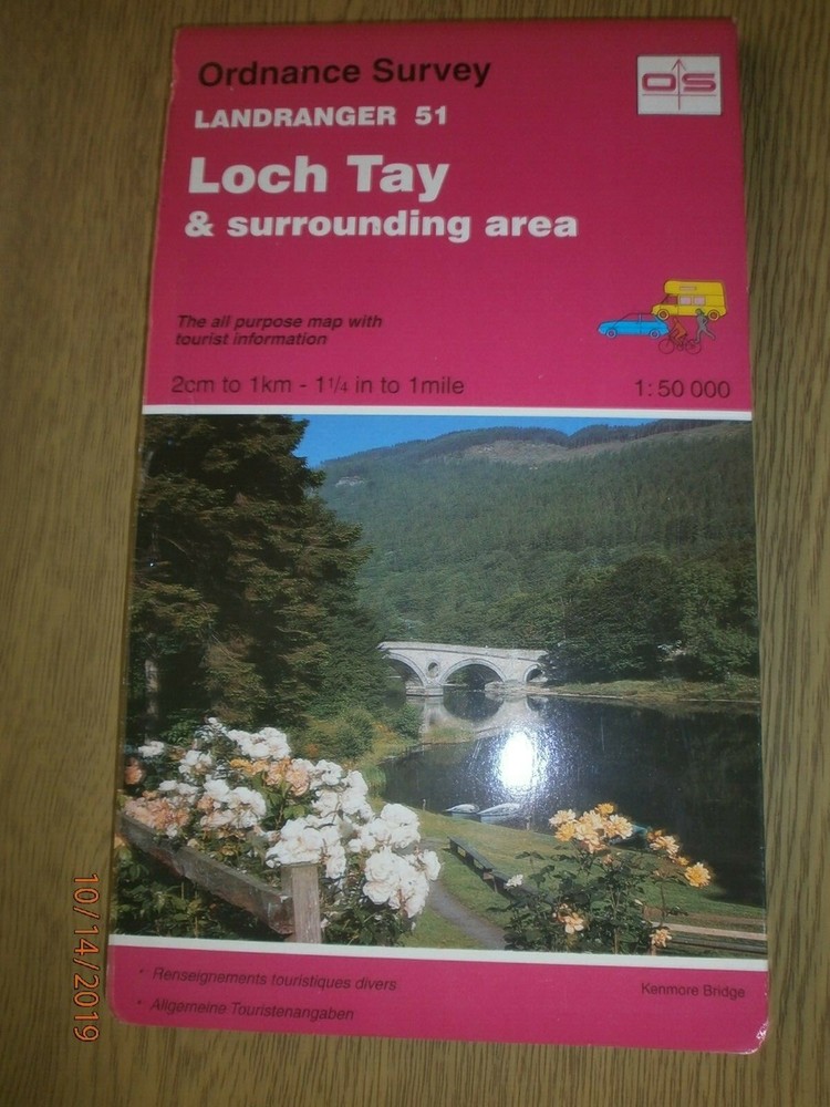 Ordnance Survey Landranger Sheet 51 Loch Tay & Surrounding Area 1993