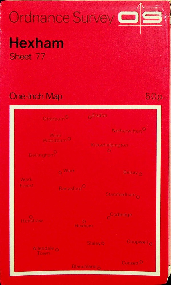 Ordnance Survey One-Inch 7th Series Map – Sheet 77 – Hexham
