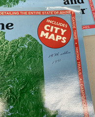 Lot Of 3 DeLorme Maine Atlas & Gazetteer 1991, 1996, & 2011 USED FREE SHIPPING