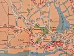 Vintage German Folded Road Map Esso 1962