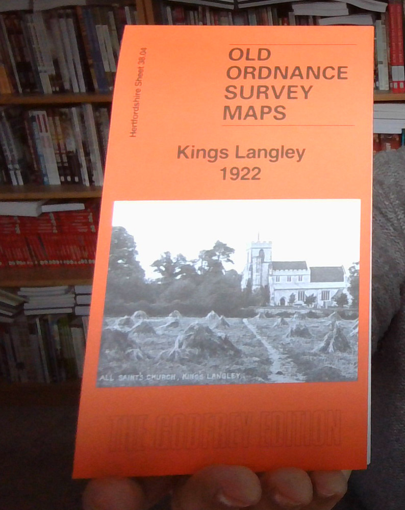 MAP OF Kings Langley 1922 Hertfordshire Sheet 38.04 by Barrie Trinder NEW