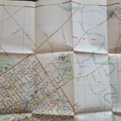 Vintage Map Of Hasting & Environs New Zealand (1955) 39″x 28″ 1st Edition