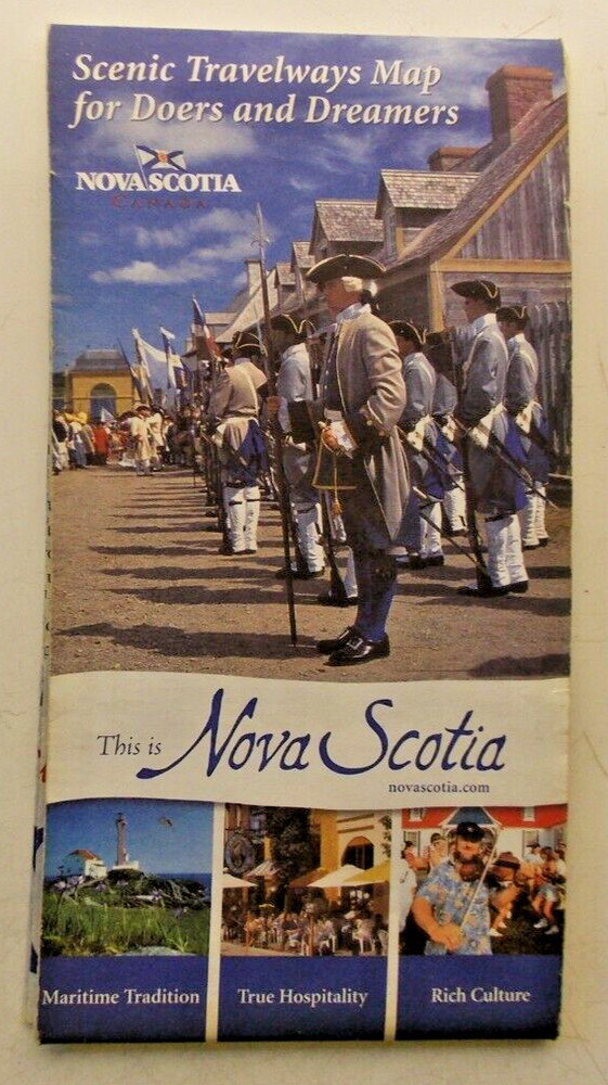 This is Nova Scotia Traveyways map 2003 Government of Canada Tourism