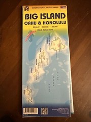 OAHU, HONOLULU & BIG ISLAND TRAVEL REFERENCE MAP By Itmb Publishing *BRAND NEW*
