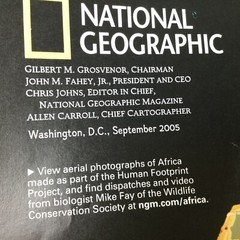EUROPE & AFRICA Map Lot x 2 National Geographic Poster Supplement 2005