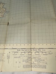 Vintage Ordnance Survey Map Of Great Britain Sheet 190 Truro And Falmouth Paper
