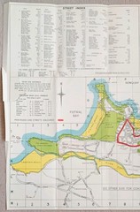 3 Street Maps of Newquay, Cornwall.