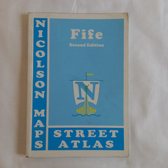 VINATGE RETRO FIFE SCOTLAND STREET ATLAS – NICHOLSON MAPS 2ND EDITION