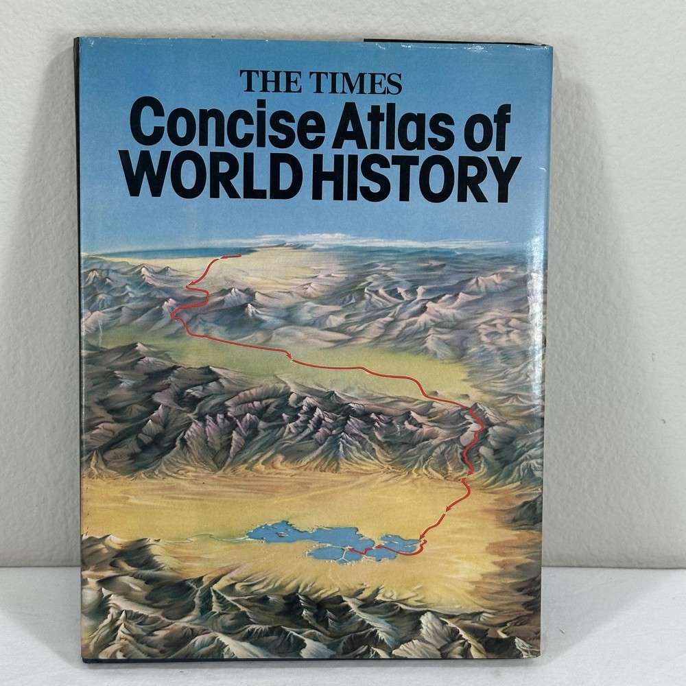 Vintage Times Concise Atlas Of World History Barraclough Hammond Hardcover Maps