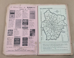 401 – Barnett Street Plan of Banstead & Surrey Map – Vintage Booklet