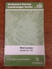 West London: Ordnance Survey Landranger Map 1:50000 Sheet #176