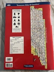 DeLorme Tennessee Atlas & Gazetteer Like New