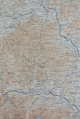 Bartholomew Half-Inch Contoured Map, Sheet 17: Cardigan (1963).