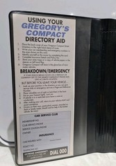 Vintage Gregory’s Compact Directory In Genuine Wallet 2nd Ed. 1993