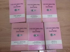 ordnance survey maps ex library x 8 special editions hard backs