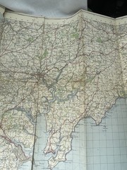 Vintage Ordnance Survey Map Of Great Britain Sheet 190 Truro And Falmouth Paper