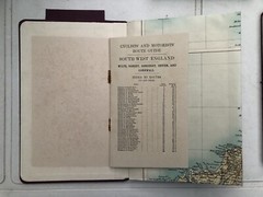 Bacons Cycling & Motoring Road Map & Route Guide Collection In Leather Case